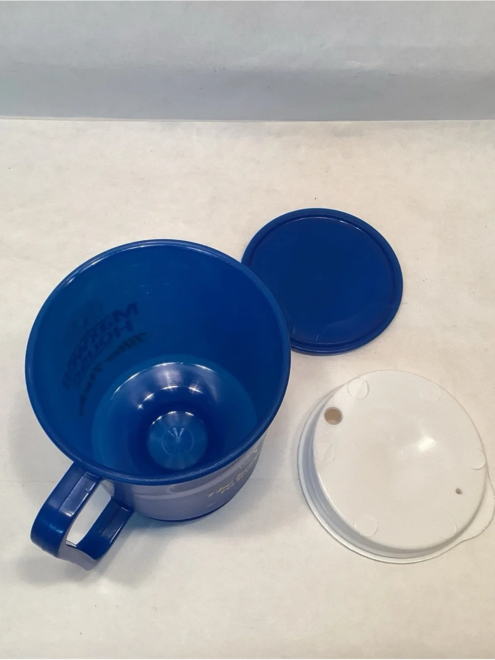 Vtg Maxwell House Coffee Filter Packs Plastic Travel Mug W/ Adhesive Base NEW!